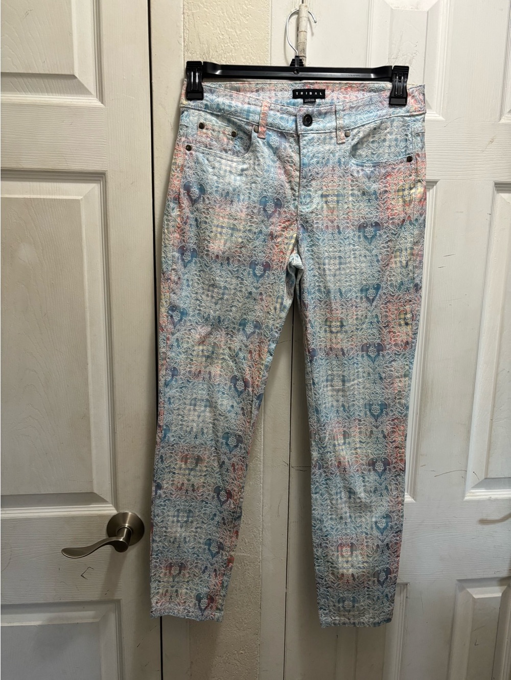 Tribal Striped Pastel Patterned Women’s Jeans